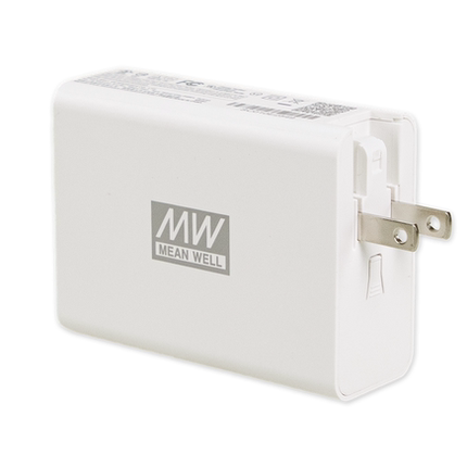 明纬NGE100U/100W4端口USB快充平板/电脑充电器全球通用GaN氮化镓