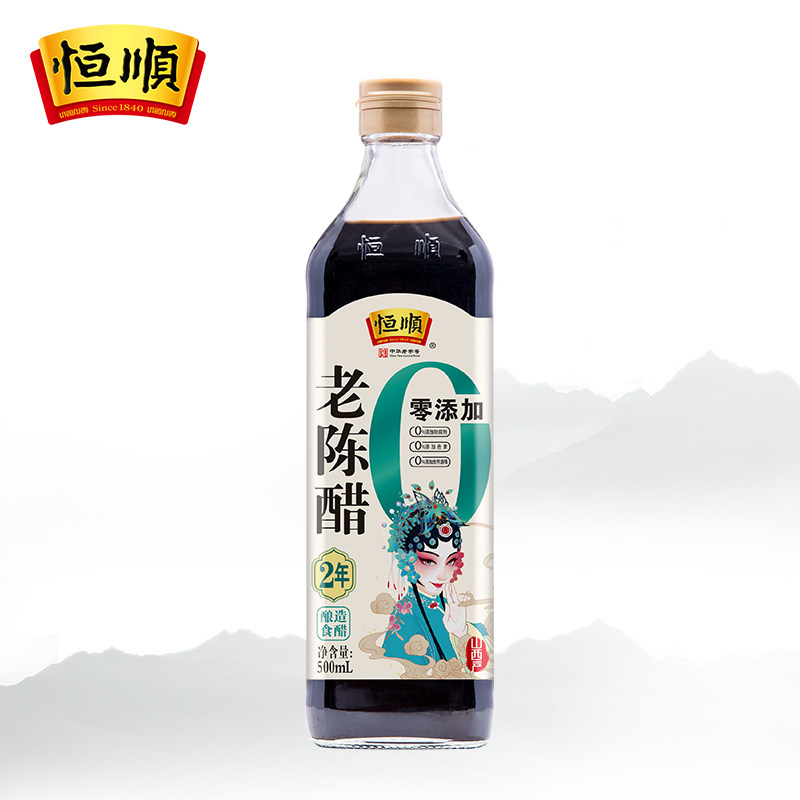 恒顺老陈醋零添加2年500ml镇江特产饺子火锅米线蘸醋
