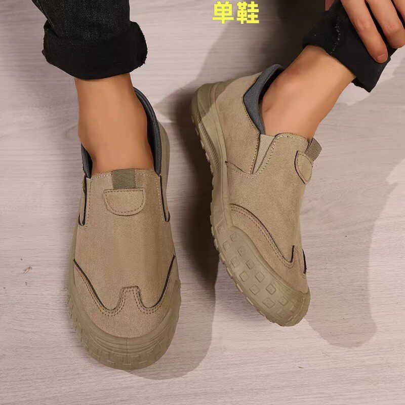 2025年男款秋季休闲运动时尚工装鞋户外透气一脚蹬开车鞋潮流板鞋