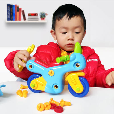 儿童可拆装工程车拆卸工具箱玩具套装男孩宝宝拧螺丝刀益智组装车