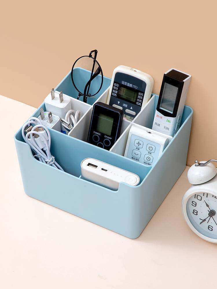 手机充电器收纳盒家用耳机数据线整理盒子存放桌面充电线收纳
