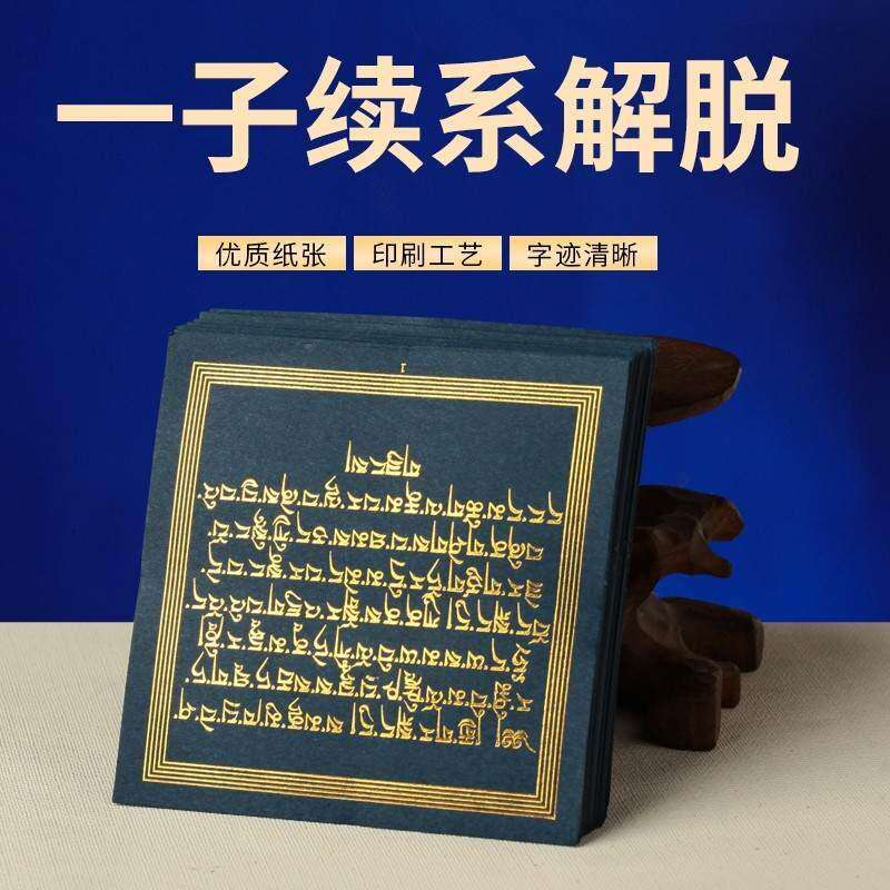 大圆满全本圣教 烫金字见闻经解脱 圣教一子续