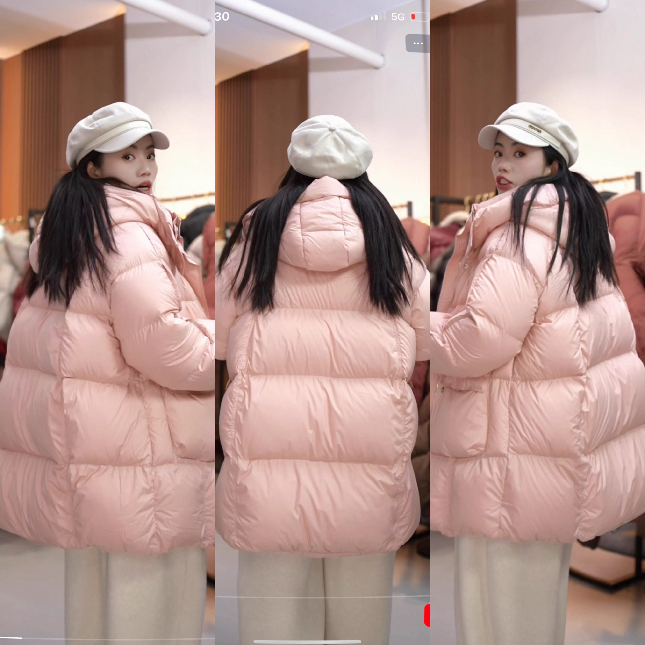1/18口袋M粉色中长款90鹅绒服加厚2025冬新款专柜同款时尚羽绒服,女装/女士精品,羽绒服,淘宝优惠券,粉丝福利购,淘宝优惠卷