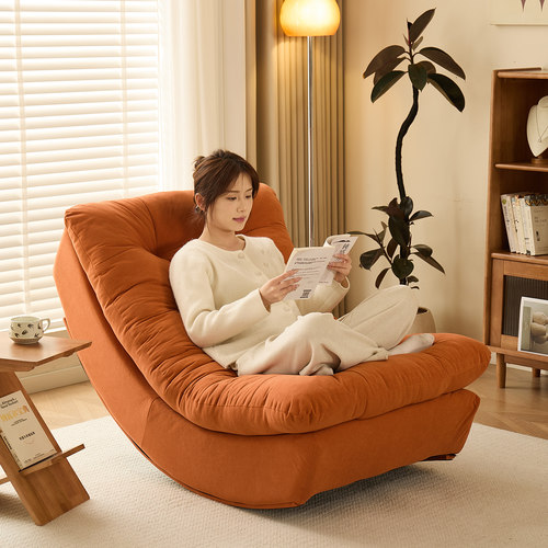 月亮摇摇椅躺椅成人可睡觉阳台大人懒人沙发2025新款休闲可爱椅子