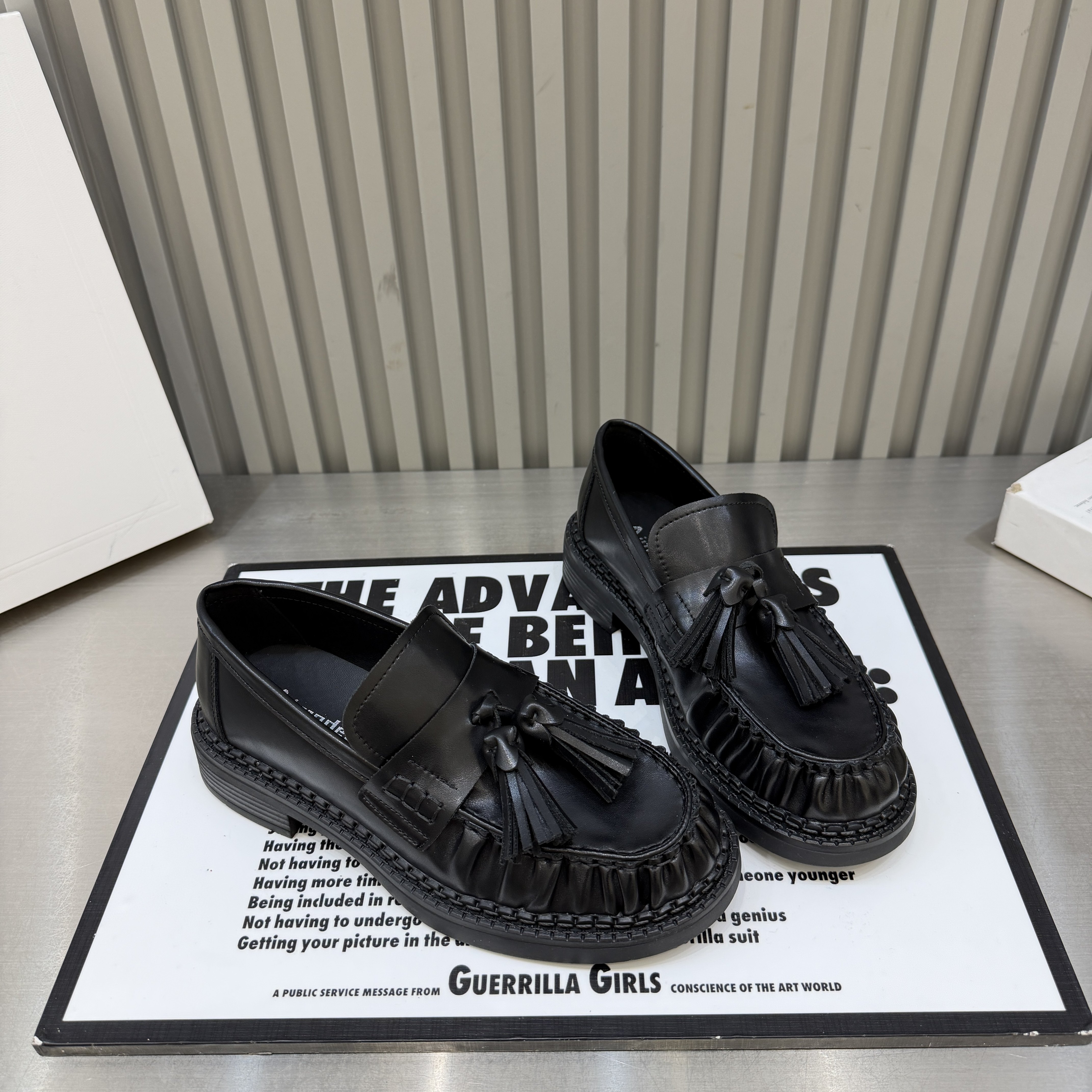 真皮厚底乐福鞋2026春季新款百搭休闲英伦风小皮鞋增高舒适一脚蹬,女鞋,乐福鞋（豆豆鞋）,淘宝优惠券,粉丝福利购,淘宝优惠卷