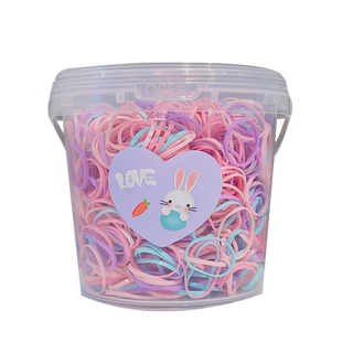 儿童一次性皮筋女童宝宝扎头发黑色发圈不伤发彩色发饰橡皮筋头绳