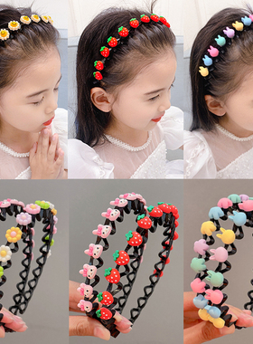 儿童发箍女童碎发整理神器发夹防滑压发发捆头箍女孩夏季发卡头饰