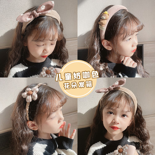 新款小熊蝴蝶结高颜值发箍3件套