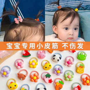 宝宝头绳可爱卡通儿童发圈女童扎头发橡皮筋不伤发小婴儿头饰冬季