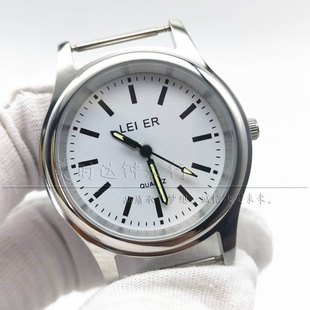 全钢雷尔石英表头 日本2035机芯男女条丁面防水反震手表配件 原装