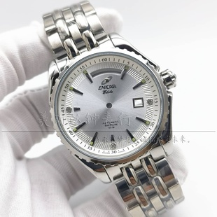 男款英纳格3169全钢表壳装2158 2834 2836机芯蓝宝石镜面手表配件