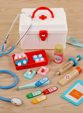 儿童仿真小医生玩具套装工具箱女孩宝宝过家家护士打针用具听诊器