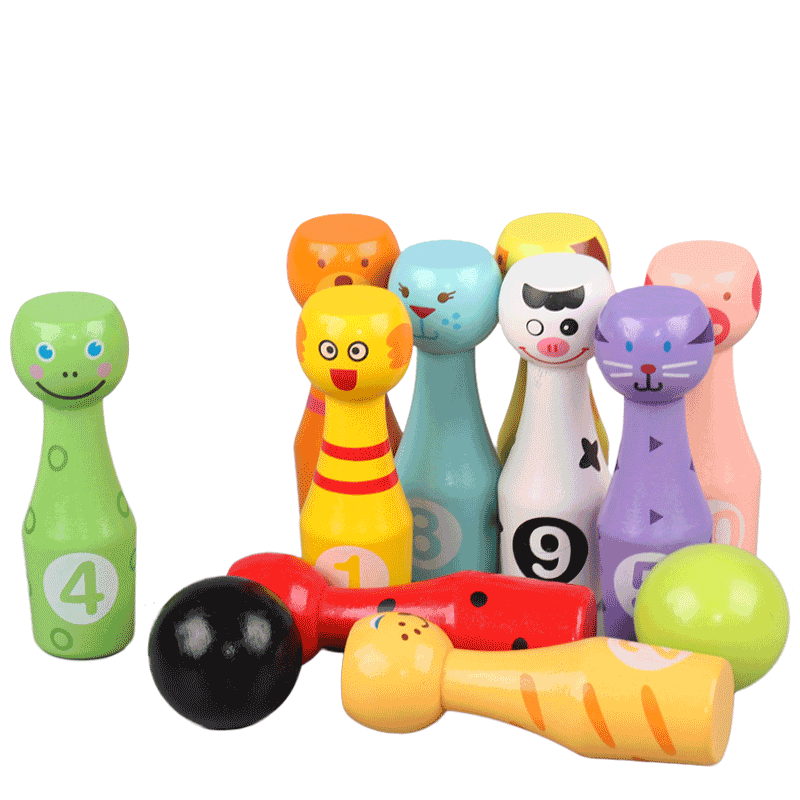 儿童保龄球玩具套装1宝宝2-6岁实木室内幼儿亲子运动球类玩具男孩