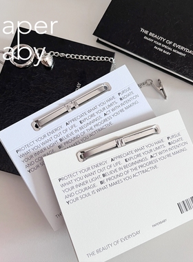 paperbaby 现货 | 极简票据风格A6两孔活页手帐本