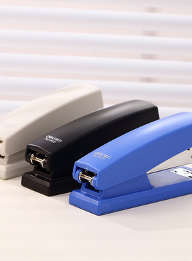 得力订书机0425 学生12号订书器12#省力装订机彩色可订20张办公