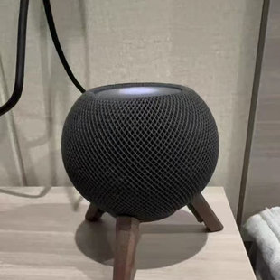 适用于Homepodmini 实心支架苹果音响支架音箱支架木底座桌面防滑
