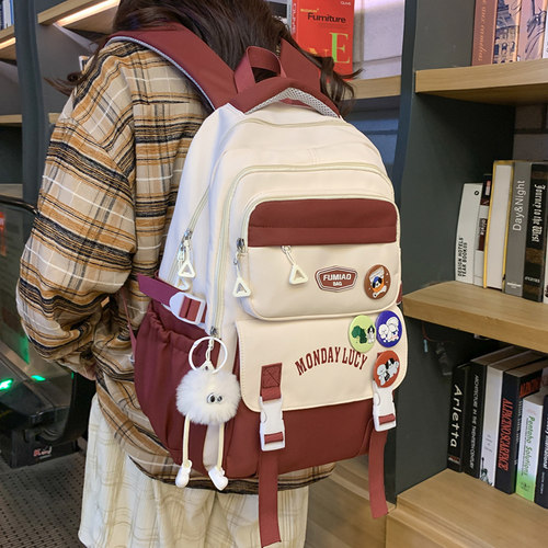 书包女初中高中学生大容量背包