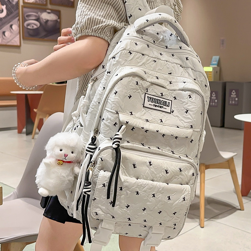 日系甜美少女书包ins慵懒