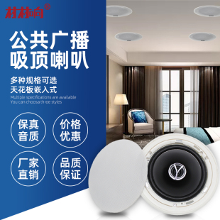 套装 吸顶音响定阻喇叭功放嵌入式 有线家用客厅功放天花家庭扬声器