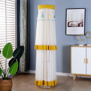 格力空调罩2025年新款轻奢美的柜机圆柱空调罩套立式圆形防尘罩