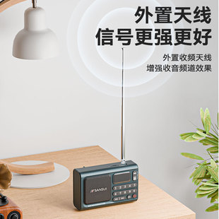 山水F77蓝牙音响收音机老人听歌戏曲评书遛弯专用便携式插卡U盘