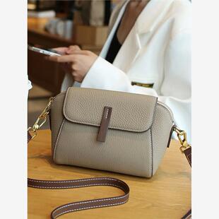 三元里真皮狮岭包包牛皮小方包女秋冬新款白沟时尚百搭单肩斜挎包