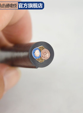 远通电线RVVT防水防冻户外2芯软电线电源线铜芯国标软护套延长线