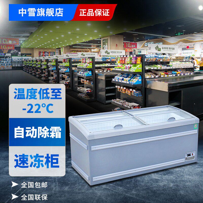岛柜中雪厂家直销商用2级能效