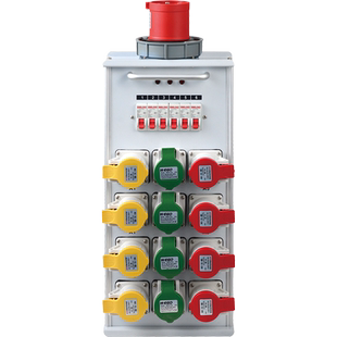 防水12路电源直通箱45KW舞台灯光演出电箱硅箱稳定电压24路配电箱10路电源箱8路分线盒6路控电箱插座分线盒子