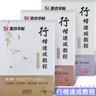 荆霄鹏硬笔行楷入门字帖入门速成教程练字帖 笔画偏旁 间架结构 全能应用 实用硬笔书法墨点字帖荆鹏霄靳霄鹏老师的入门速成练习