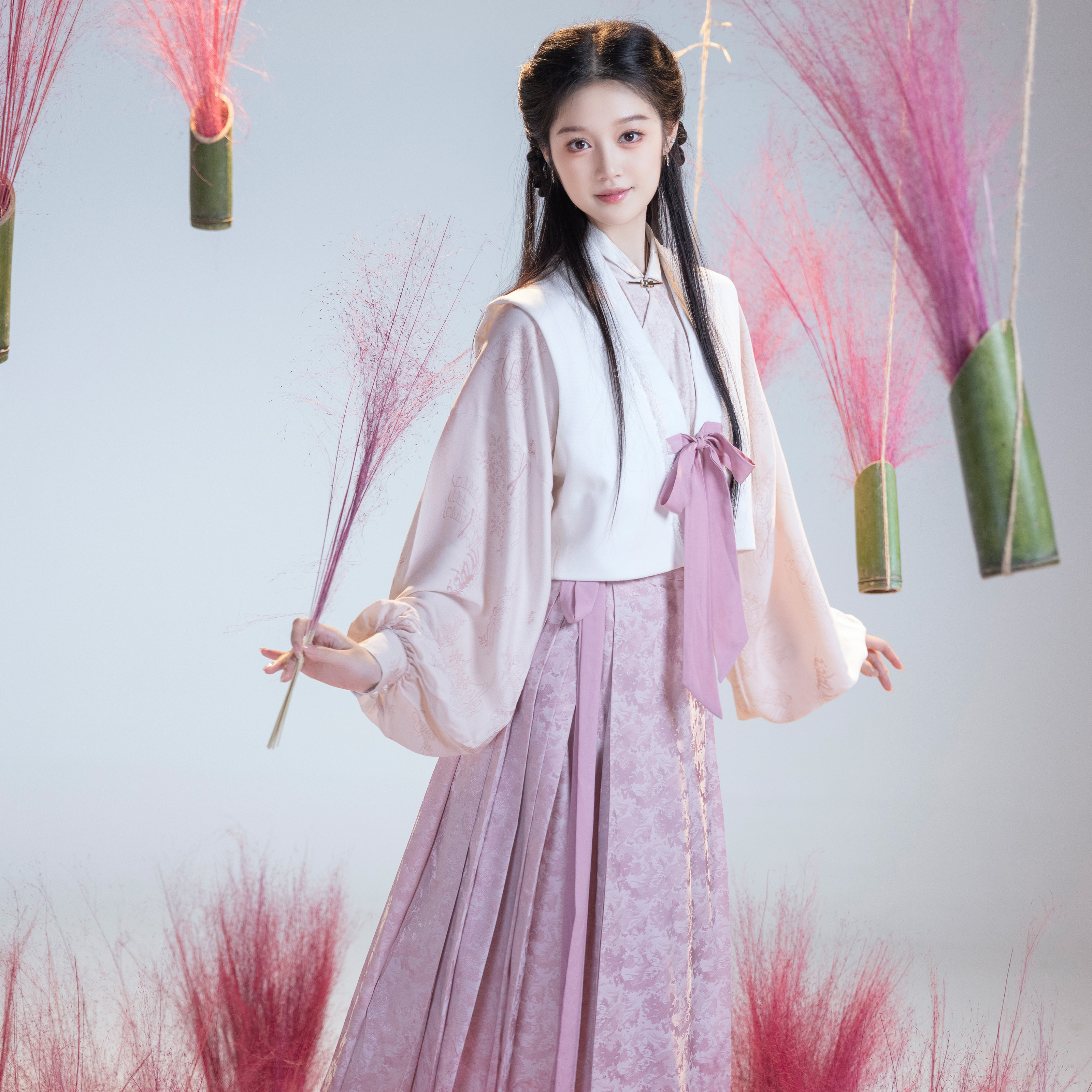 明唐竖领衫唐背子马面裙春秋日常