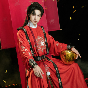 花朝记x 汉服｜唐圆领袍肩带腰 天涯明月刀｜小财神｜拜年春节款