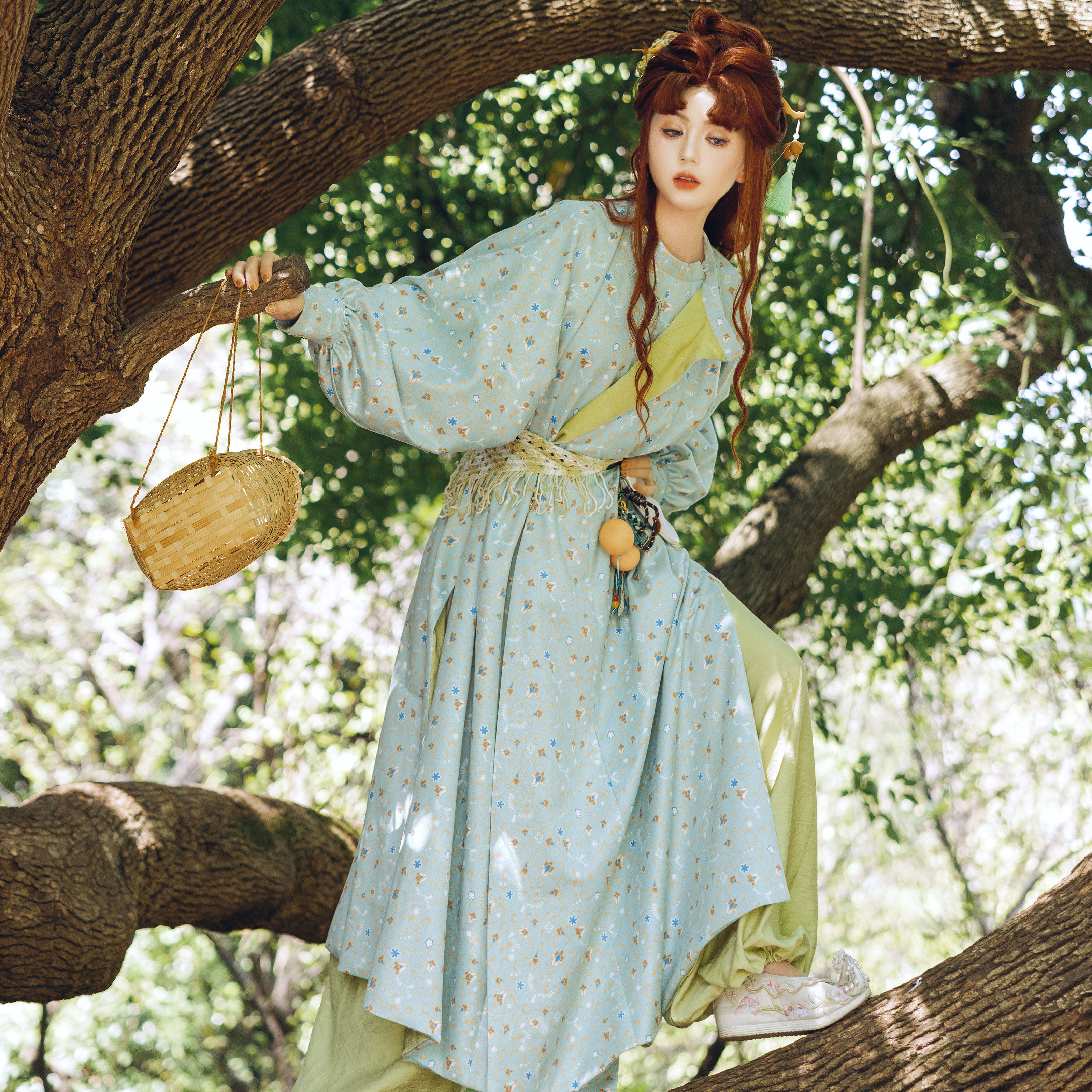 唐复原圆领袍灯笼裤男女通穿汉服