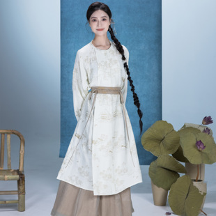 花朝记ｘ戏外南柯梦｜岁浅｜唐制汉服圆领袍破裙印花人棉通勤日常