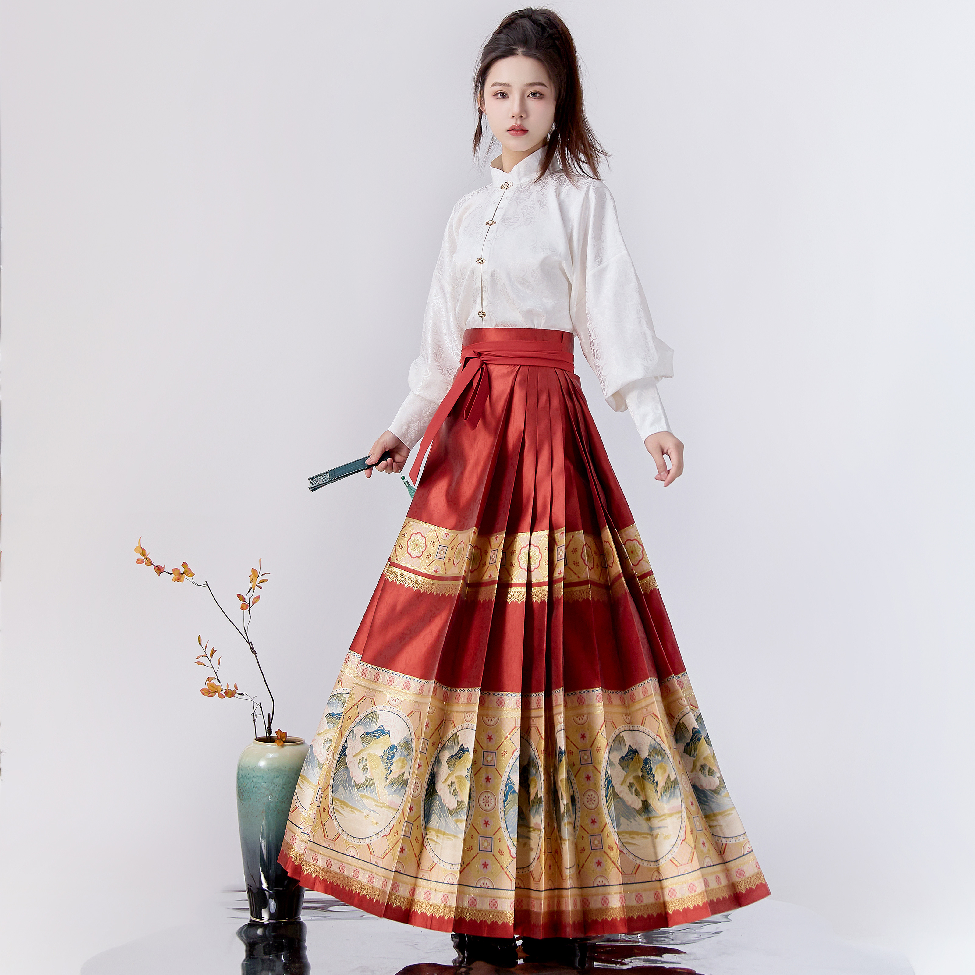 织金妆花百搭明制汉服马面裙