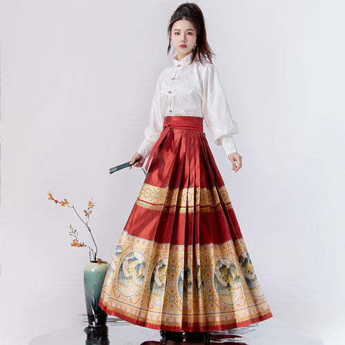 织金妆花百搭明制汉服马面裙