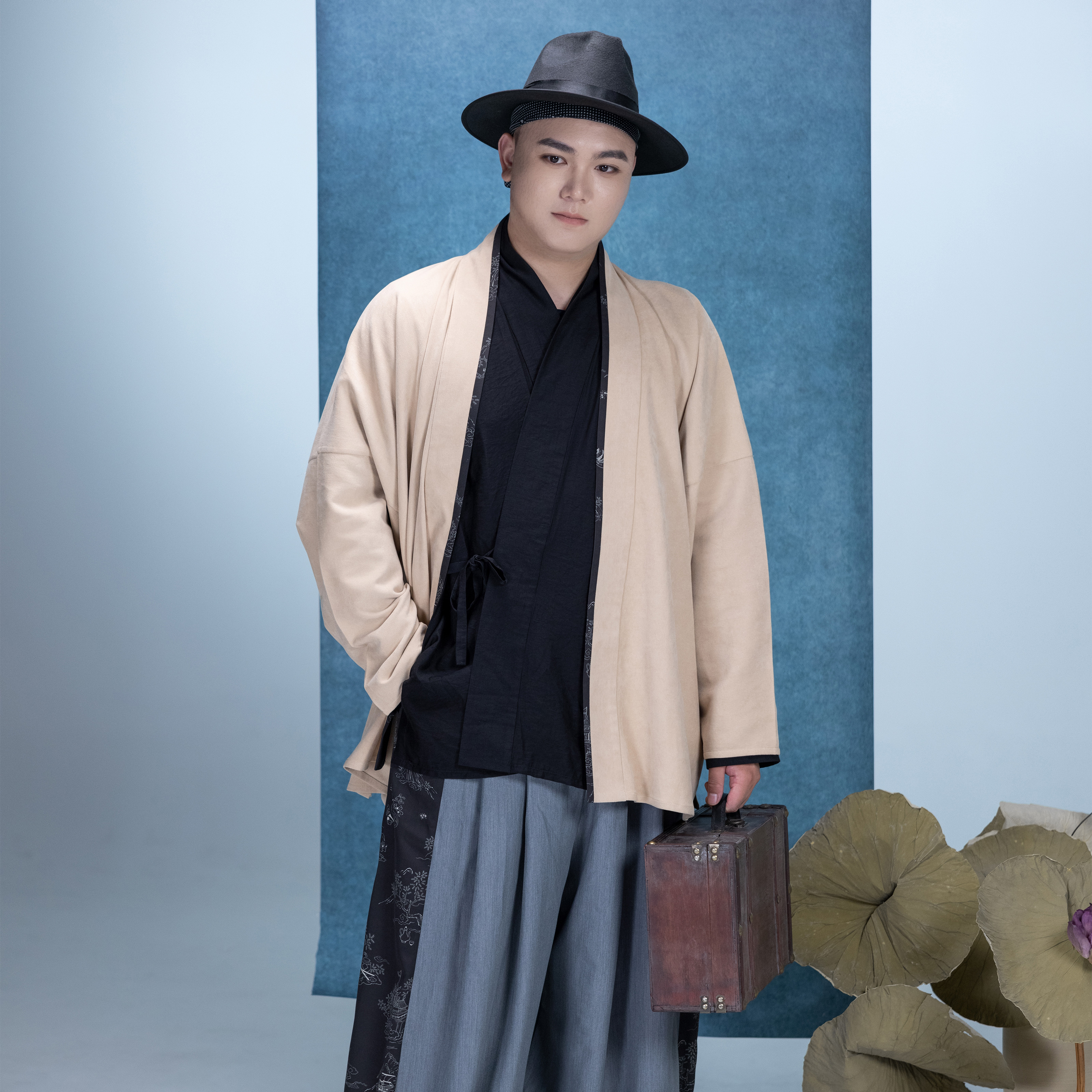 宋制对襟衫宋裤秋冬休闲日常汉服