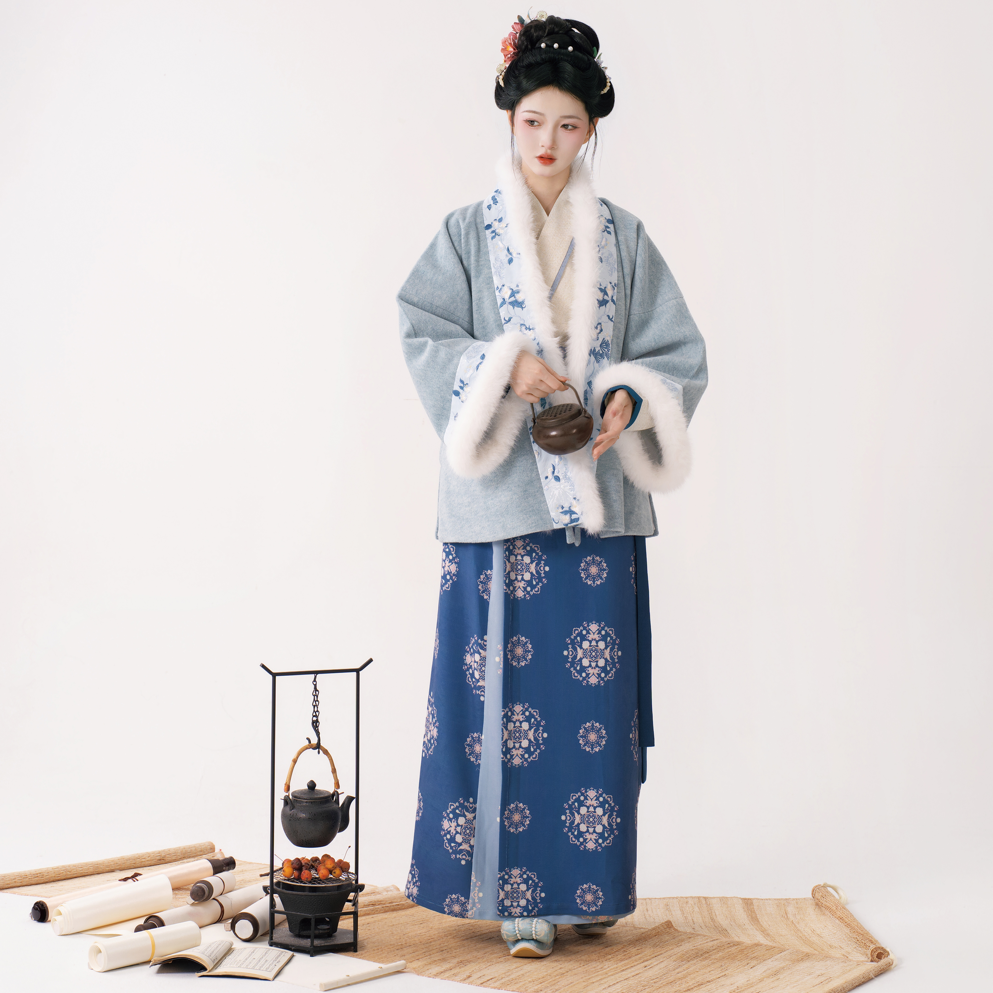 花朝记宋制秋冬汉服袄裙