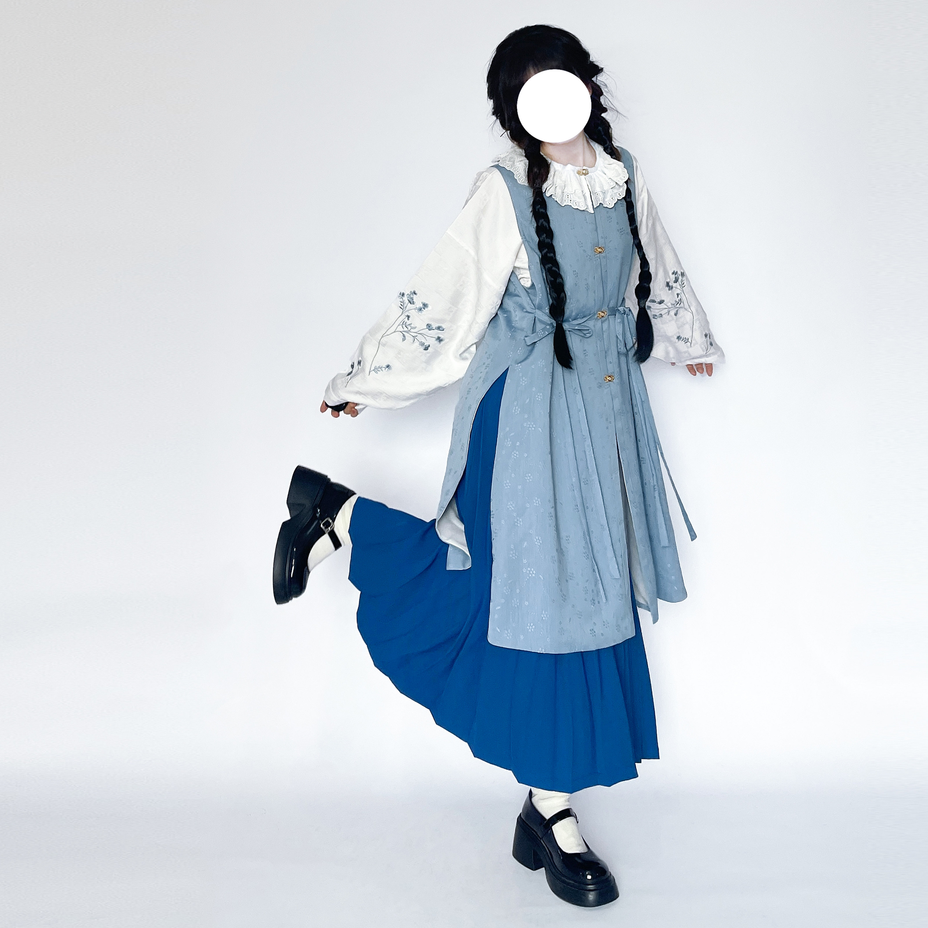 明对襟衫比甲马面裙日常休闲汉服图片