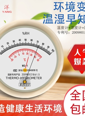 高精度温湿度计WS-1毛发式温湿度表干湿度计婴儿房实验室药厂专用