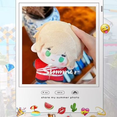 原创黑塔利亚周边同人亚瑟柯克兰属性10cm印花棉花娃娃玩偶公仔