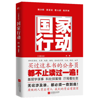 【当当网正版书籍】国家行动 程琳著 张译主演同名电视剧原著小说长篇反腐刑侦 除恶小说 官场小说 新老版本随机发货