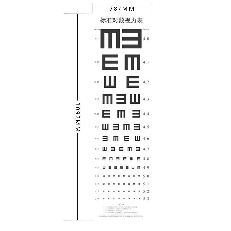 【当当网正版书籍】标准对数视力表（附护眼守则）