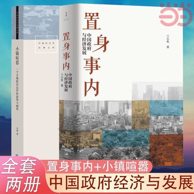 【当当网正版书籍】置身事内+小镇喧嚣 中国政府与经济发展 管理书籍金融投资当代中国乡镇农村政治的观察论 置身室内兰小欢