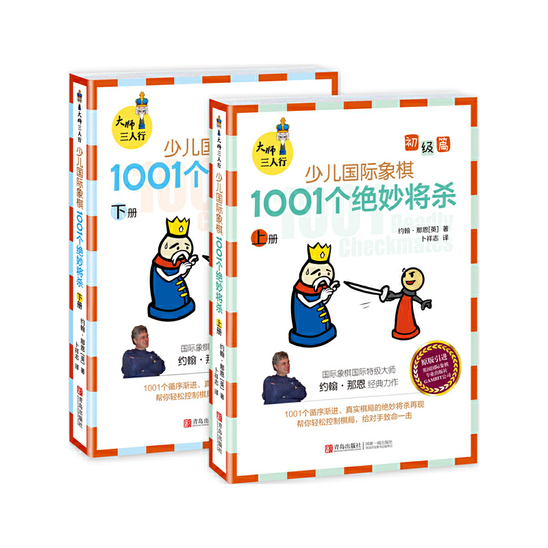 大师三人行：少儿国际象棋初级篇：1001个绝妙将杀（上下册）