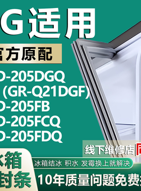 适用LG BCD205DGQ（GR-Q21DGF）205FB 205FCQ 205FDQ冰箱门密封条