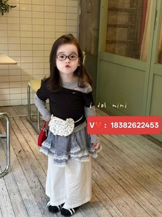 idolnini2026年新款儿童套装女童春秋宝宝单衣背心裙子女宝宝衣服