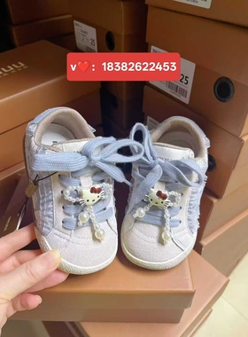 inuu2026年miu风26年春季新款女童宝宝鞋2-10岁软底学步鞋