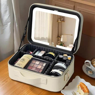 化妆包女外出便携式大容量新款行李箱可挂分区收纳旅行带镜化妆箱