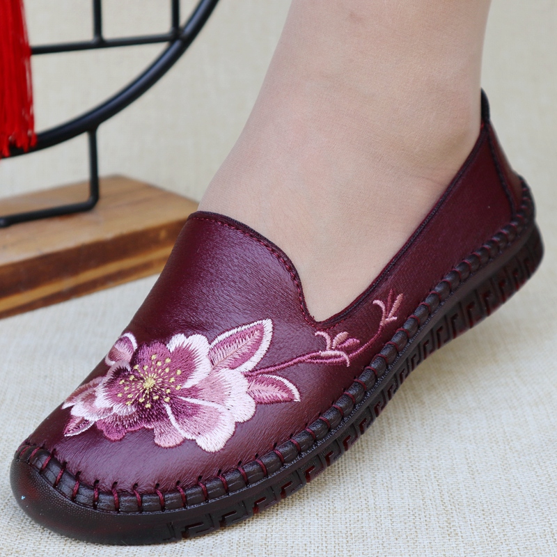 老北京布鞋春秋季舒适软底妈妈鞋